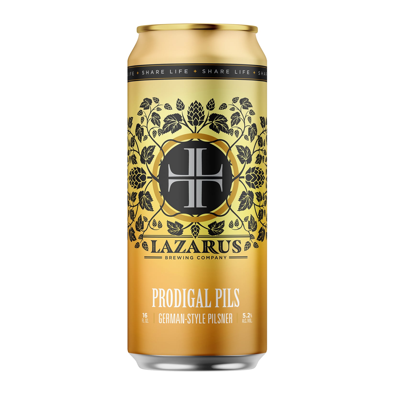 Can of Prodigal Pilsner