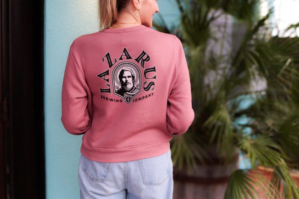 Ladies Crew Neck Sweatshirt (Mauve) - Image 2